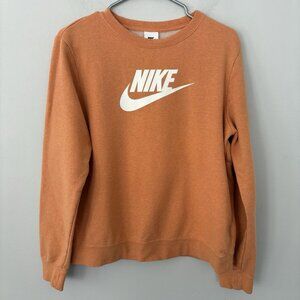 Nike Women’s Medium Orange Pullover Crewneck Sweatshirt
